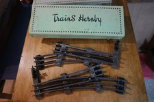 2 aiguillages train electrique HORNBY gauche & droite 710 711 echelle O (2)