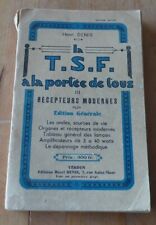 LA TSF A PORTEE DE TOUS - RECEPTEURS MODERNES - HENRI DENIS - 9ème édition