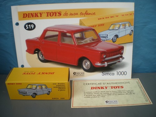 Simca 1000 rouge dinky - 1000,