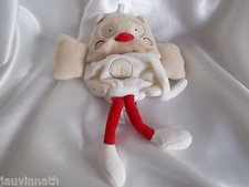 Doudou chouette, hibou,beige