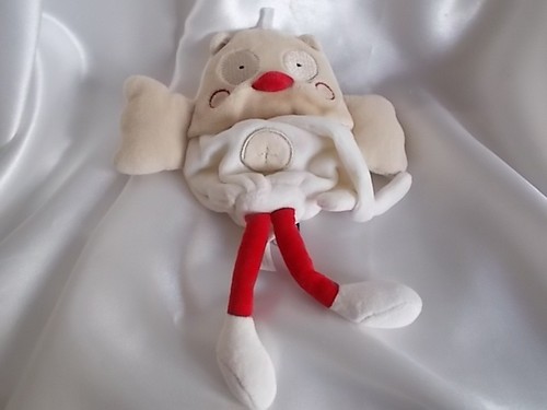 Doudou chouette hibou beige - doudou, hibou,beige