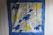 Foulard soie NINA RICCI vintage mode luxe (33305)