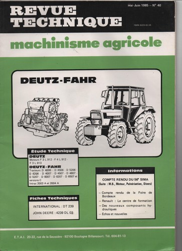 Fahr deutz 4006 4506 5206 - 4506,