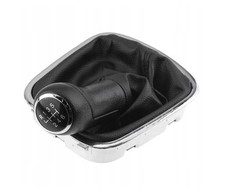 Pommeau de levier de vitesses avec guêtre, VW, Polo 6R, avec cadre chromé, 6 ...