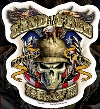 AUTOCOLLANT SKULL -LAND OF