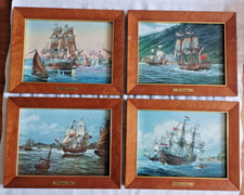 Lot de 4 tableaux en