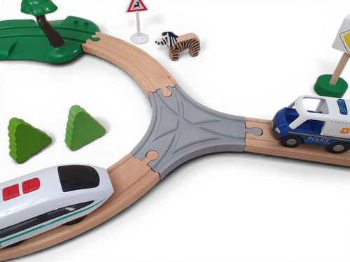 Croisement voies train bois - 3,