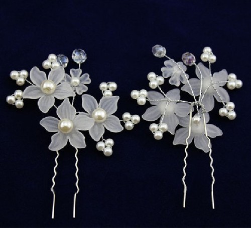 épingles cheveux fleurs - 2,