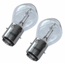 2X AMPOULE 12V 35/35W BA20D MOTO MOBYLETTE SCOOTER PROJECTEUR PHARE AVANT LAMPE