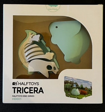 JOUET HALFTOYS PUZZLE MAGNETIC 3D TOY TRICERA 001 SERIE DINO DINOSAURS+ DIORAMA