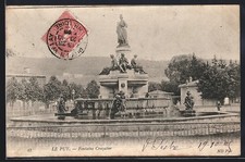 CPA Le Puy, Fontaine Crozatier 