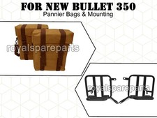 " Militaire Panier Sacs Désert Couleur & Montage " Pour Royal Enfield Neuf Puce