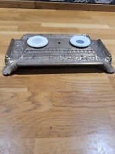 Double encrier ancien vintage