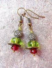 boucles oreille rétro vintage