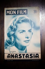 ANASTASIA Ingrid Bergman First Release French Program Original Movie Poster 1957