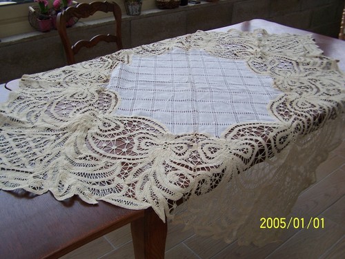 Ancienne nappe étamine - , et
