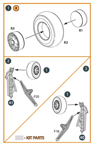 Morane saulnier wheels - morane-saulnier, set