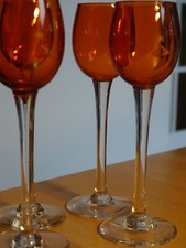 BACCARAT 6 ANCIENS VERRES A