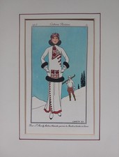 Rare Art Deco Pochoir Lot 1912