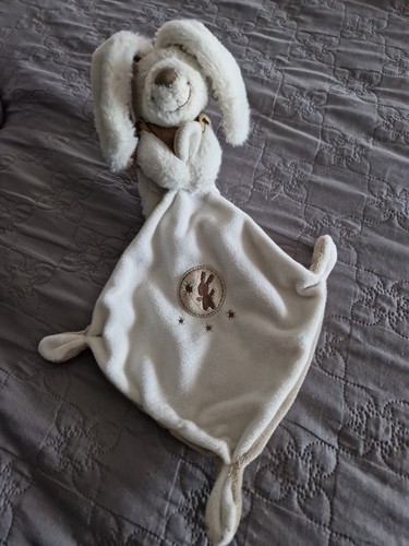 Pommette doudou lapin beige