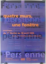 PERSIENNE affiche originale exposition CENTRE GEORGES POMPIDOU 1995