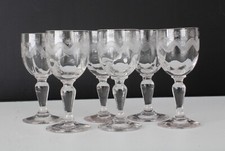 6 verres  de la verrerie de
