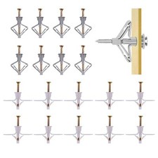 100 Pieces Cheville Brique Creuse Cheville Parpaing Creux Forme D'Avion Forme...