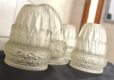 DÔME ET 3 TULIPES MOULE PRESSE D'UN LUSTRE SIGNE SCHNEIDER /