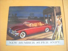 CATALOGUE/BROCHURE NEW HUMBER SUPER SNIPE - ROOTES SERVICE