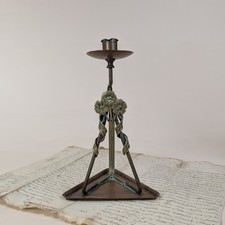 Bougeoir Art Nouveau Cuivre