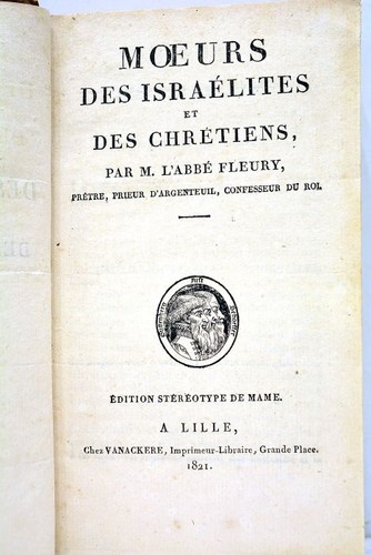 Livre ancien fleury moeurs - livre,