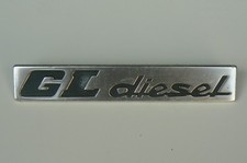 PEUGEOT GL diesel sigle embleme logo insigne monogramme hayon coffre aluminium