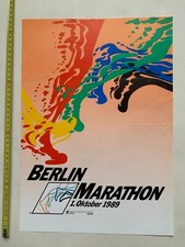Berlin Marathon 1989 Germany vintage poster