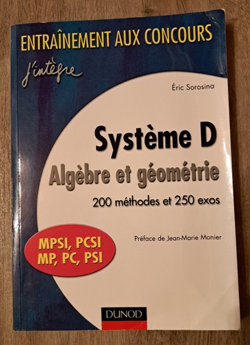 Système algèbre et - d,