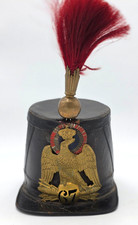 SHAKO modèle  1860 D'OFFICIER Du 67 -ème régiment  de Ligne (Reims)