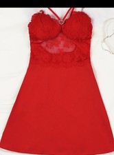 Robe De Nuit Rouge Sexy Femme