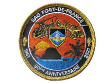 COLLECTION GEND. SAG DE FORT DE FRANCE HELICOPTERE 2021 SCRATCH AU DOS 80MM