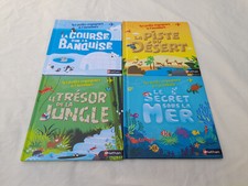 COLLECTION SERIE 4 PETITS LIVRES ENFANT LES PETITS VOYAGEURS  NATHAN HAPPY MEAL