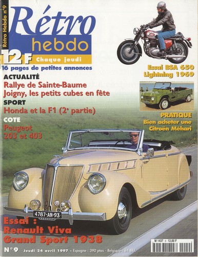 Retro hebdo 04 1997 - hebdo, n°9