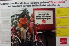 publicité  COCA COLA radio RMC et EUROPE1  ANNEE 1970    M 1220