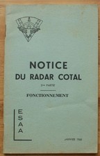 009861 - Notice du radar cotal