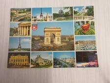 CP CARTE POSTALE SEINE PARIS SOUVENIRS ARC de TRIOMPHE NOTRE-DAME TOUR EIFFEL