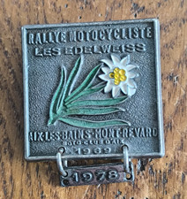 Insigne Rallye 1978 Motocycliste les Edelweiss Aix les Bains Mont Revard    +165