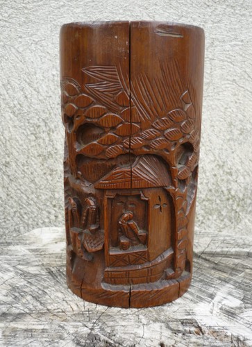 Pot pinceaux ancien - pot,