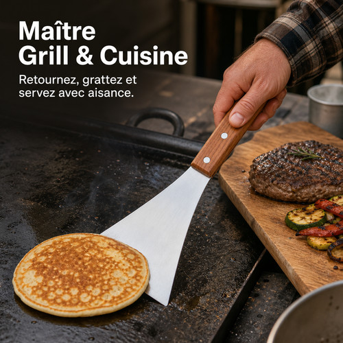 Spatule pour plancha grill - spatule,