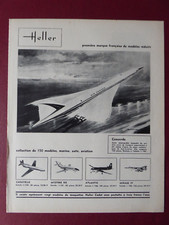 6/1965 PUB MAQUETTE HELLER CONCORDE AIR FRANCE LENGELLE ORIGINAL FRENCHAD