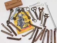 vintage LOT outils CLES à ecrou de VELO trousse DEMONTE PNEU valve MICHELIN