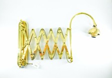 Applique Murale En Laiton Brillant Extensible En Soufflet Accordéon 1 Mètre