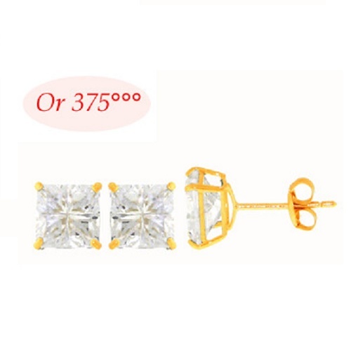Oreilles puce diamant cz - oreilles,