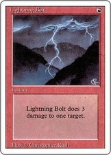 Magic MTG - Lightning Bolt - Revised - 3ème Edition - EXC - EN